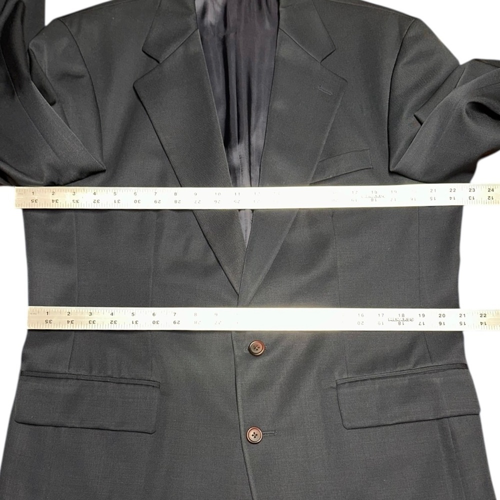 Ralph Lauren Men’s Navy Blue 100% Wool Sport Coat Blazer ~ Size 42 Tall - Picture 13 of 16